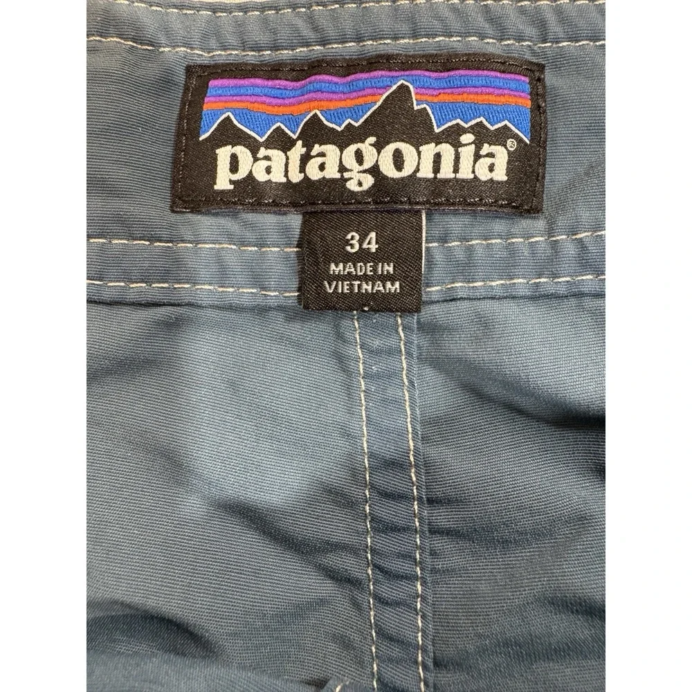 Patagonia Board Shorts Mens 34 Blue Swim Trunks Pocket